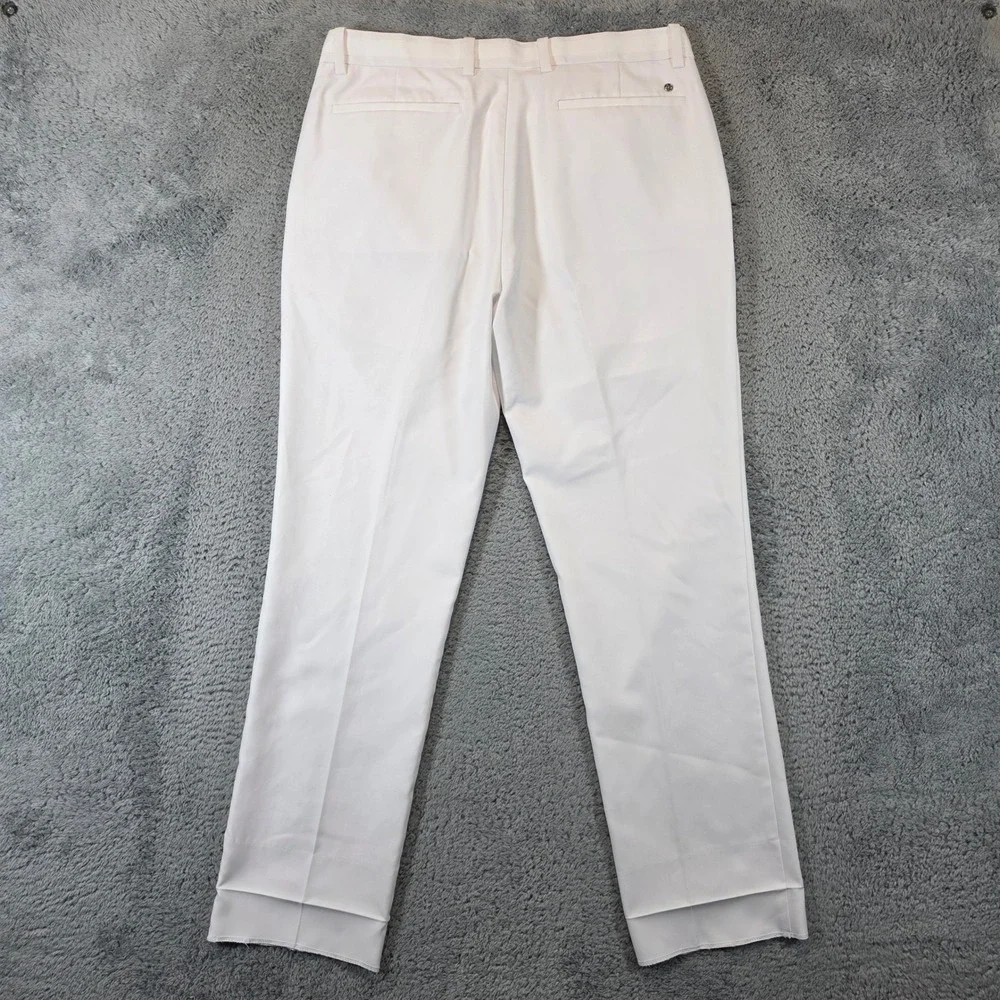 G/FORE Golf Pants Mens 33x29 White Performance Twill Straight Trousers Preppy